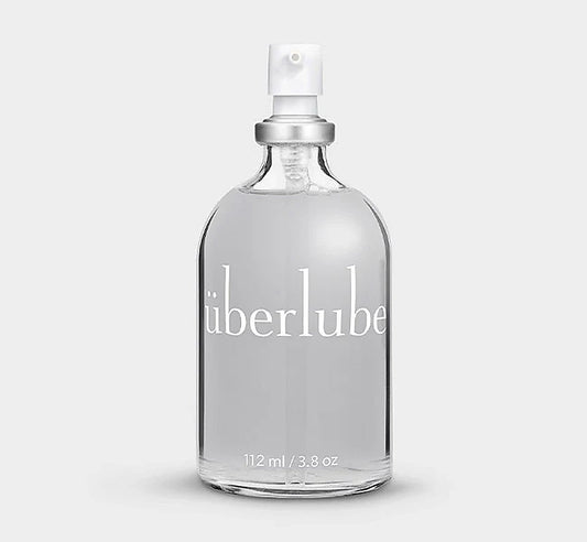 Überlube Signature Bottle – premium silicone lubricant glass bottle